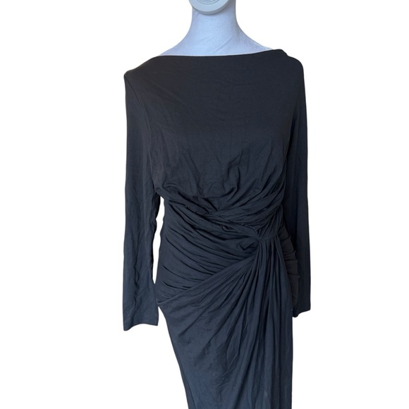 MM. Lafleur - NWT The Keiko Stretch Ruched Midi Dress Sz M - Picture 5 of 8